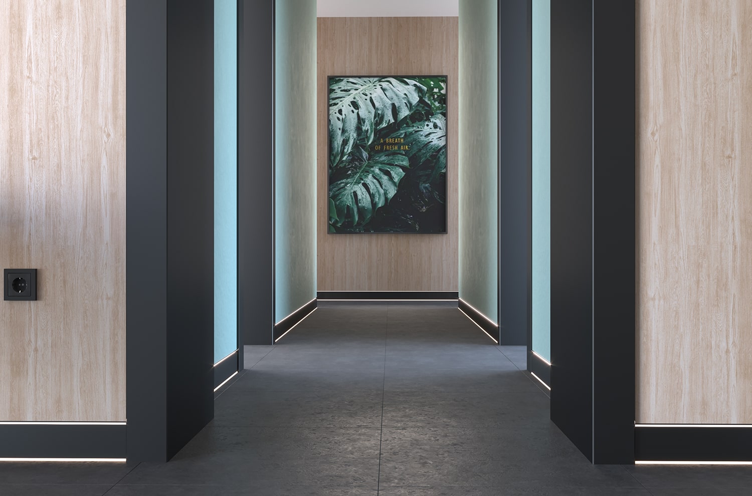 luceo aluminum led baseboard