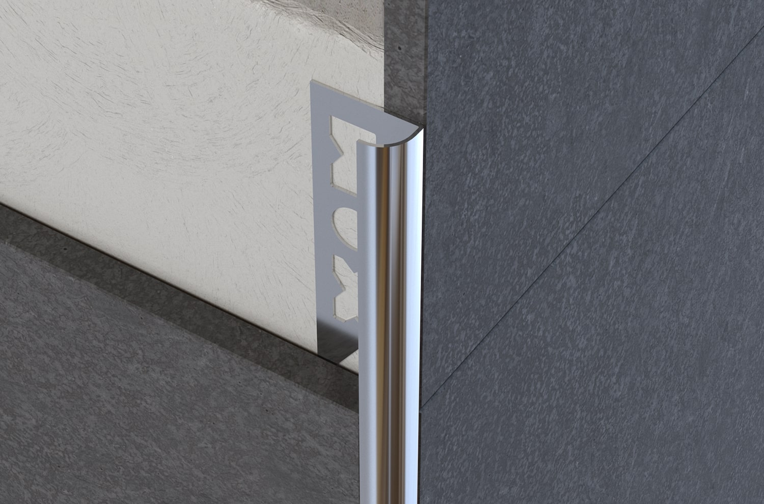 Ceramic borders, tile trim profiles, ceramic protection profiles