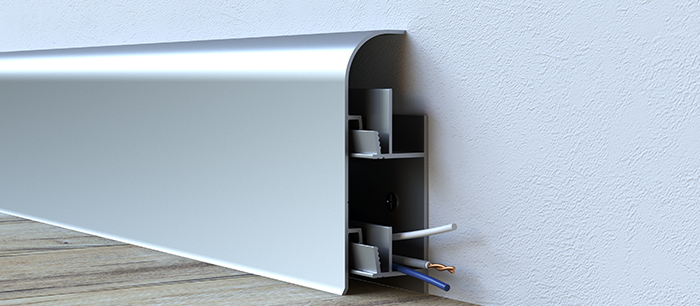 SENTIO ALUMINUM SKIRTING BOARD